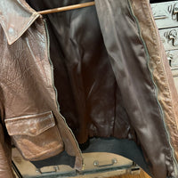 1940’s WWII Named Cable Raincoat A-2 Flight Jacket Size 42