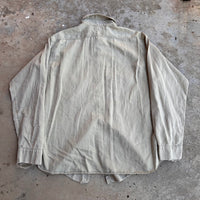 1940’s Lone Wolf Khaki Work Shirt Large