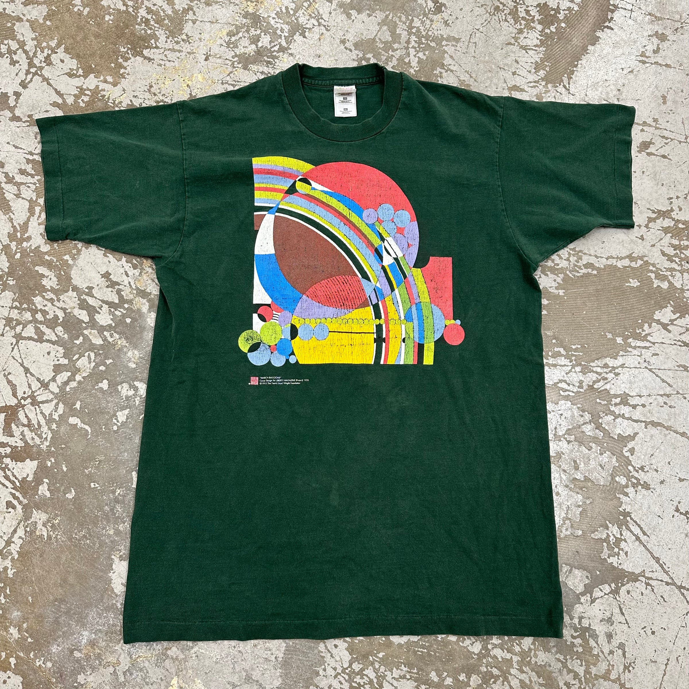 1990’s Frank Lloyd Wright March Balloons T-Shirt XL
