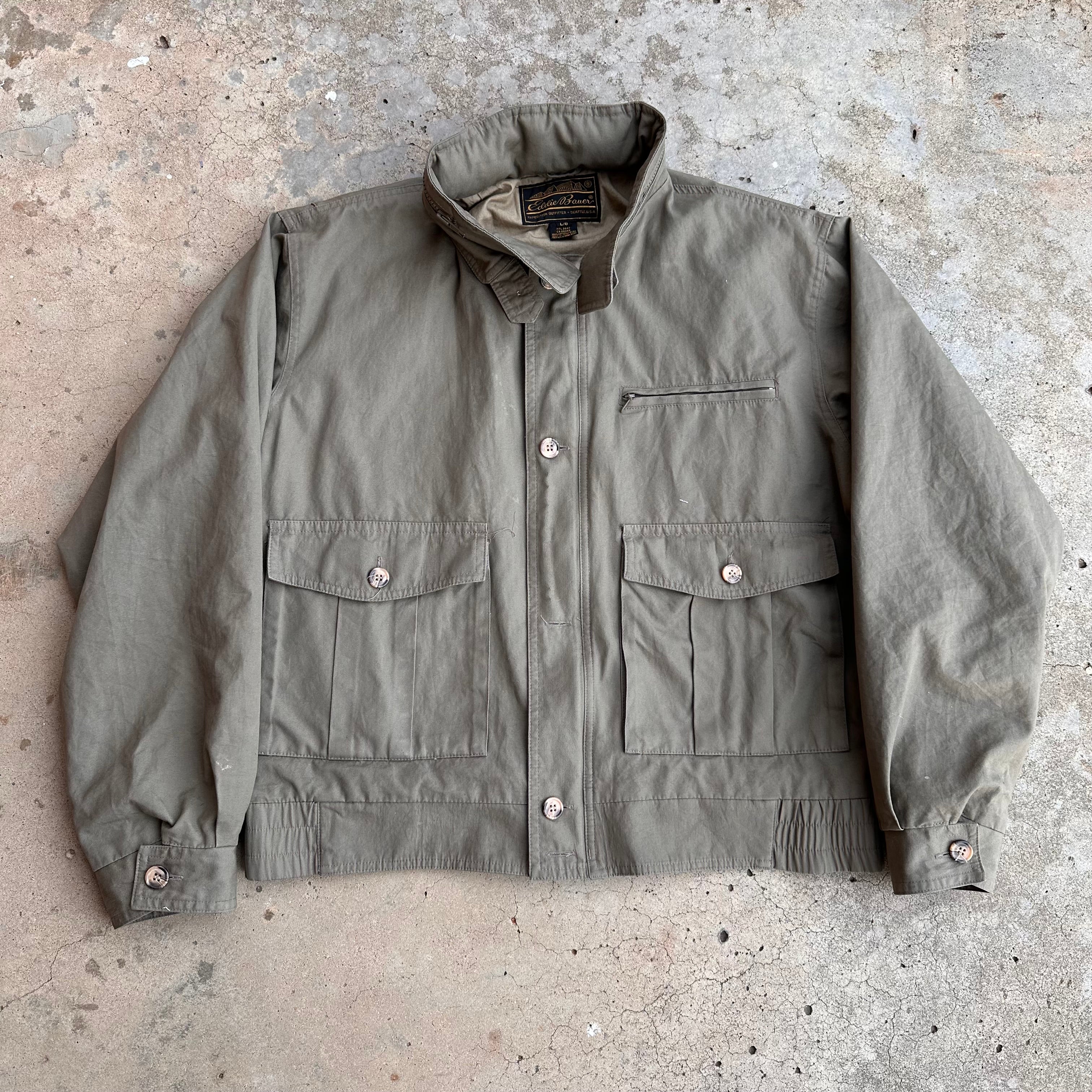 ウェア Eddie Bauer 80s-90s fishing jacket VTG 80s 90s Eddie Bauer Goose Down Puffer Jacket Adult XL Orange