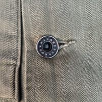 1940’s WWII US Army Donut Button HBT Jacket 22” Chest
