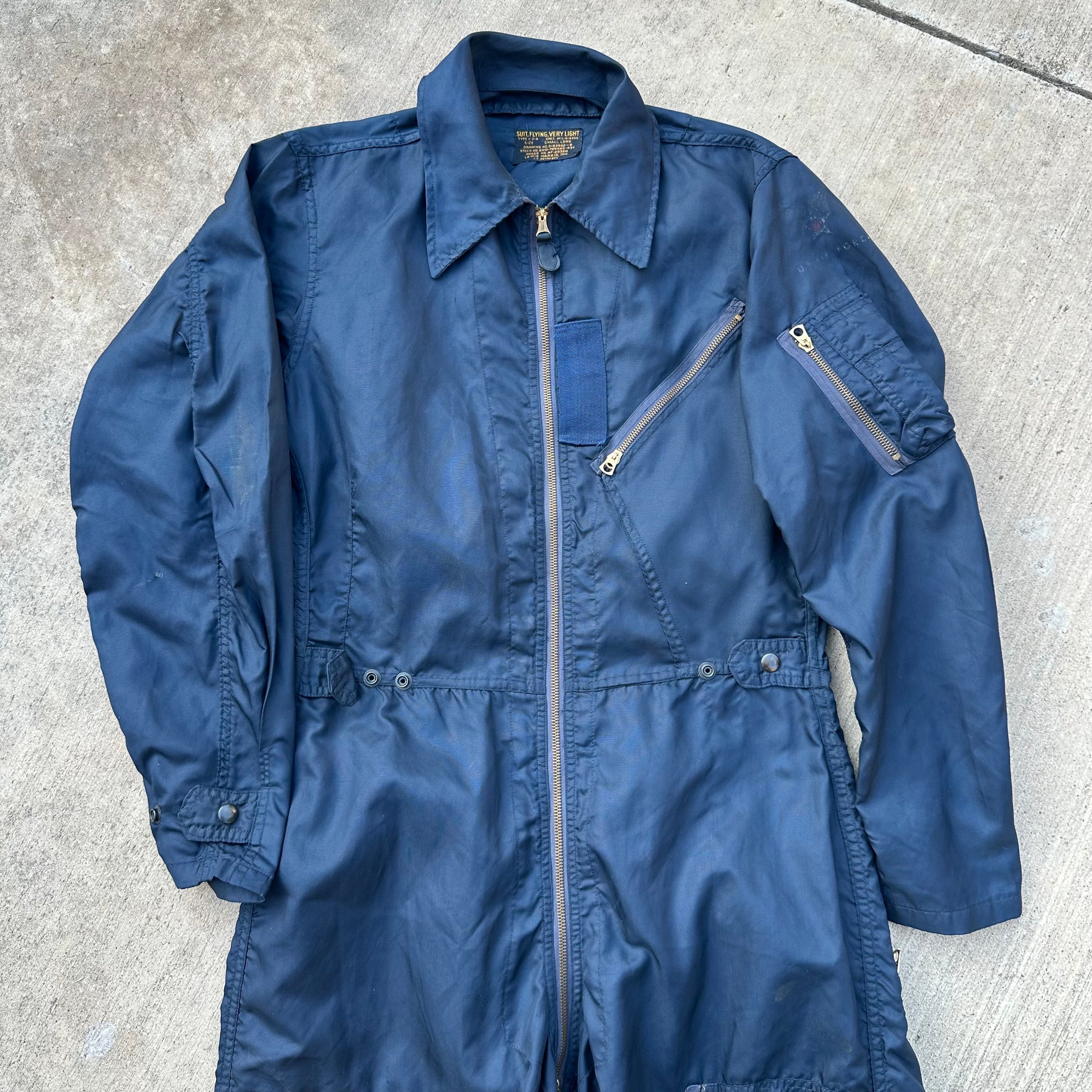 1950’s USAF Nylon K-2A Very Light Flight Suit Small Long