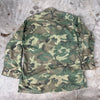 1960’s Vietnam War Poplin ERDL Camo Jungle Jacket Medium Regular