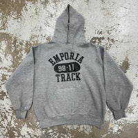 1990’s Emporia Track Russell Athletic Hooded Sweatshirt Large