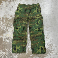 1960’s Mint Vietnam War ERDL Camo Ripstop Jungle Pants Medium Short