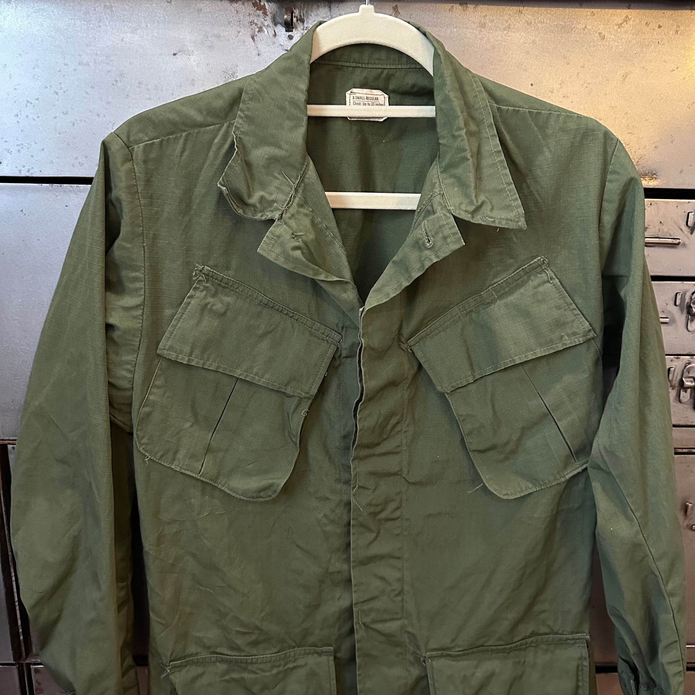 1960’s Vietnam War Deadstock Ripstop Jungle Jacket X-Small Regular