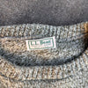 1980’s LL Bean Grey/Green Wool Sweater XL