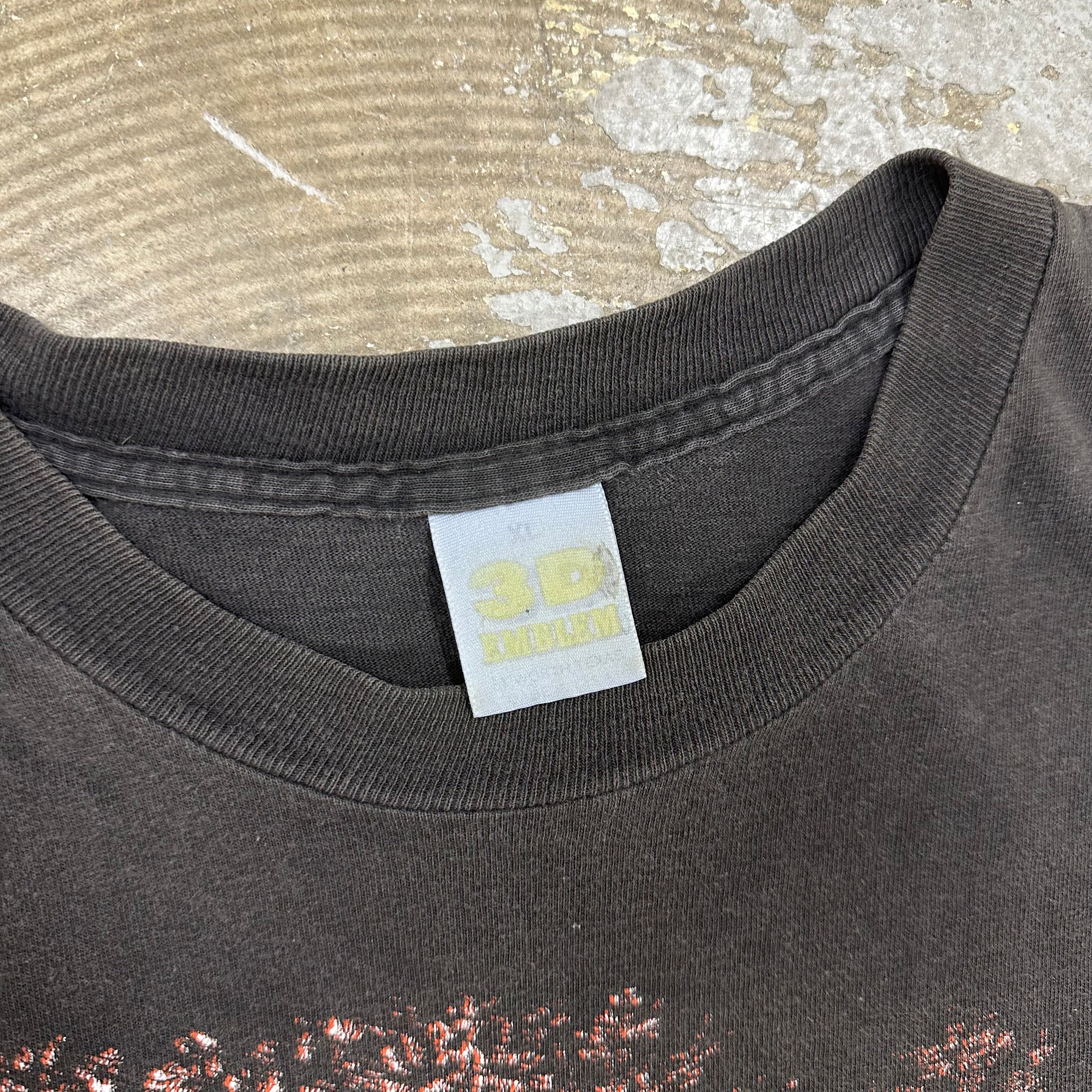 1990’s Harley Davidson Follow Nobody 3D Emblem T-Shirt XL