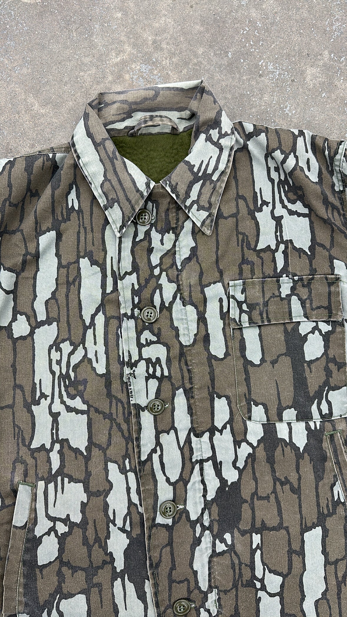 1980’s Trebark Camo A-2 Deck Jacket Large