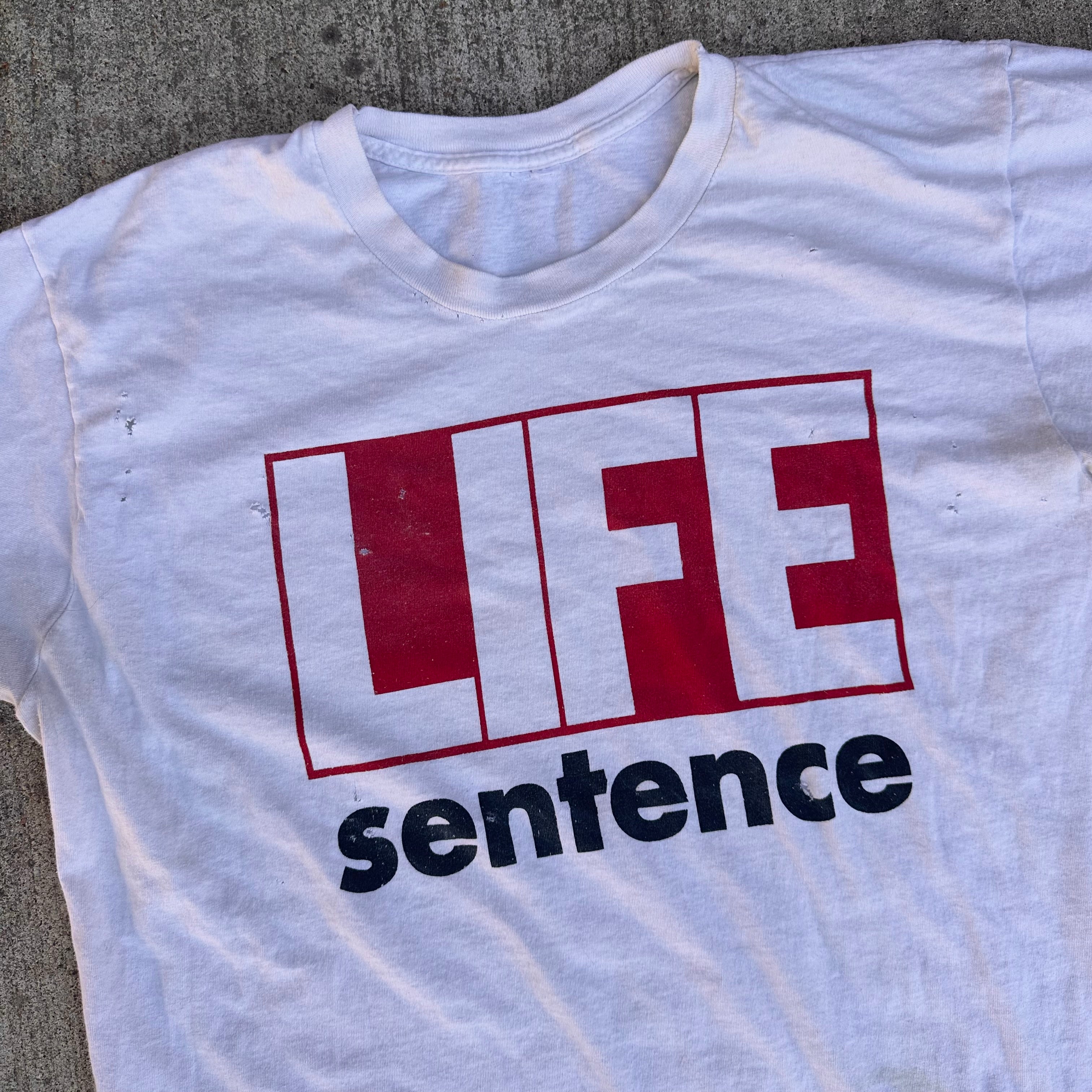1980's Life Sentence Band T-Shirt Large – Little Chum Vintage