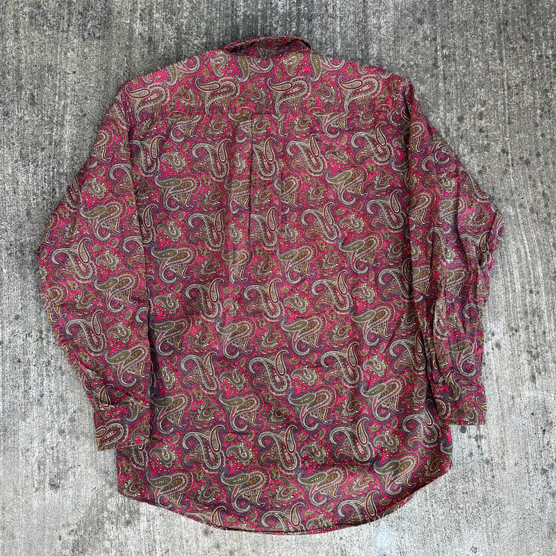 1990’s J Crew Paisley Button Down Shirt Large