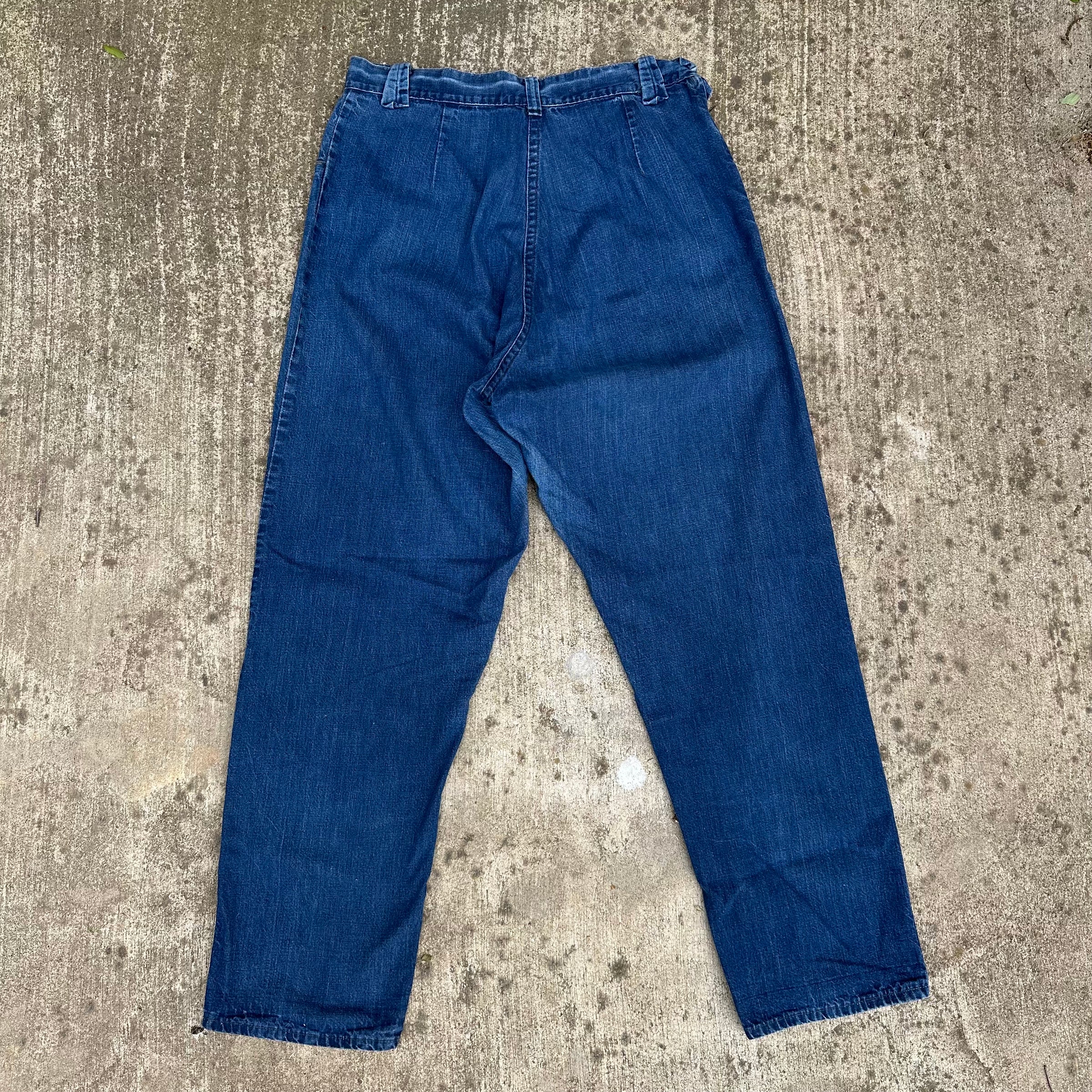 1950’s/60’s Western Girl Denim Side Zip Jeans 32” Waist