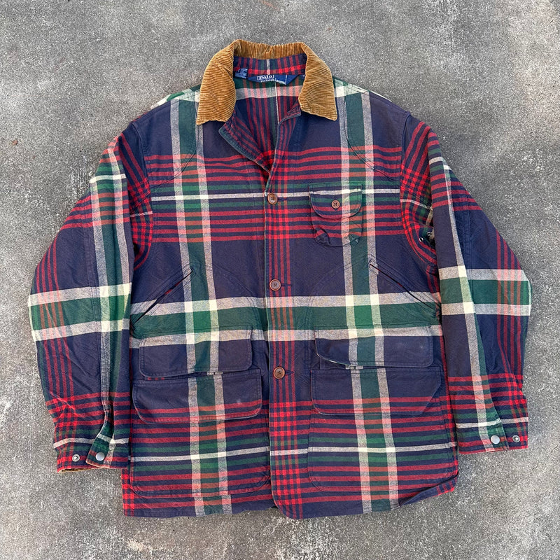 1980’s Polo Ralph Lauren Plaid Cotton Hunting Jacket Medium