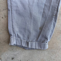 1950’s Grey Cotton Work Pants 36” x 27”