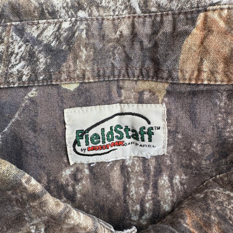 1990’s FieldStaff Mossy Oak Hunting Camo Shirt XL/XXL