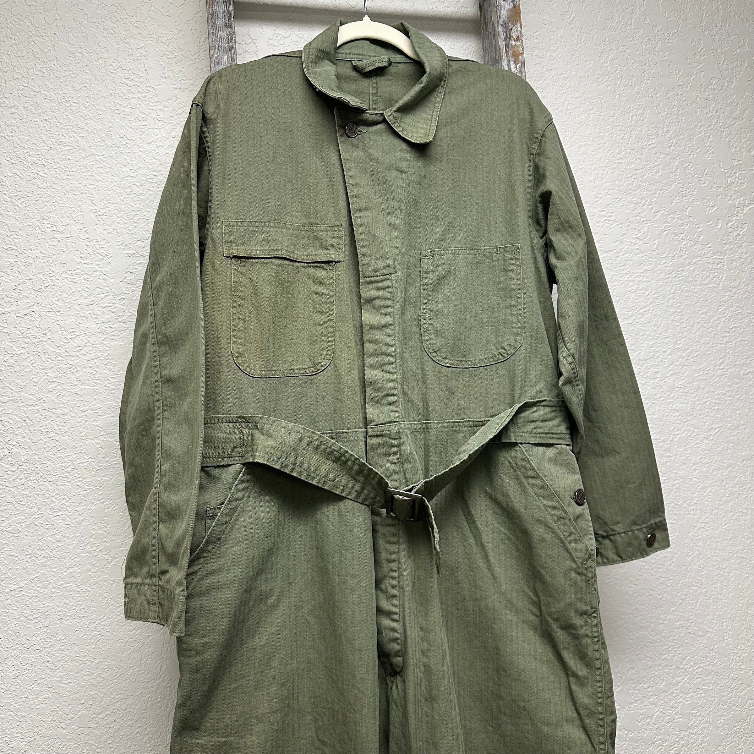 1940’s WWII Mint US Army HBT Coveralls Size 42R