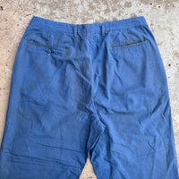 1940’s Drop Loop Blue Cotton Trousers