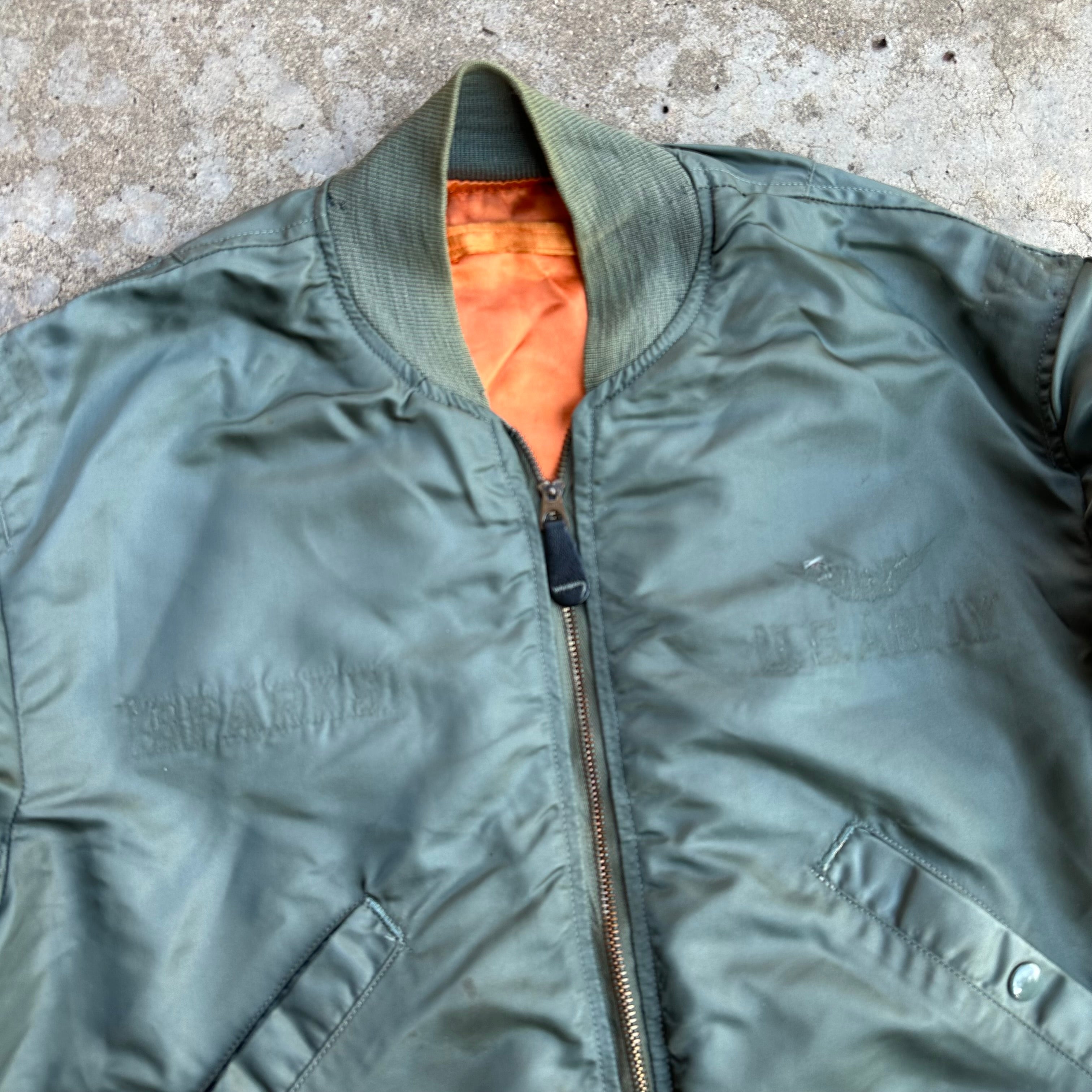 実物　60s l-2b us Air Force army 1960's USAF L-2B Flight Jacket Medium – Little Chum Vintage