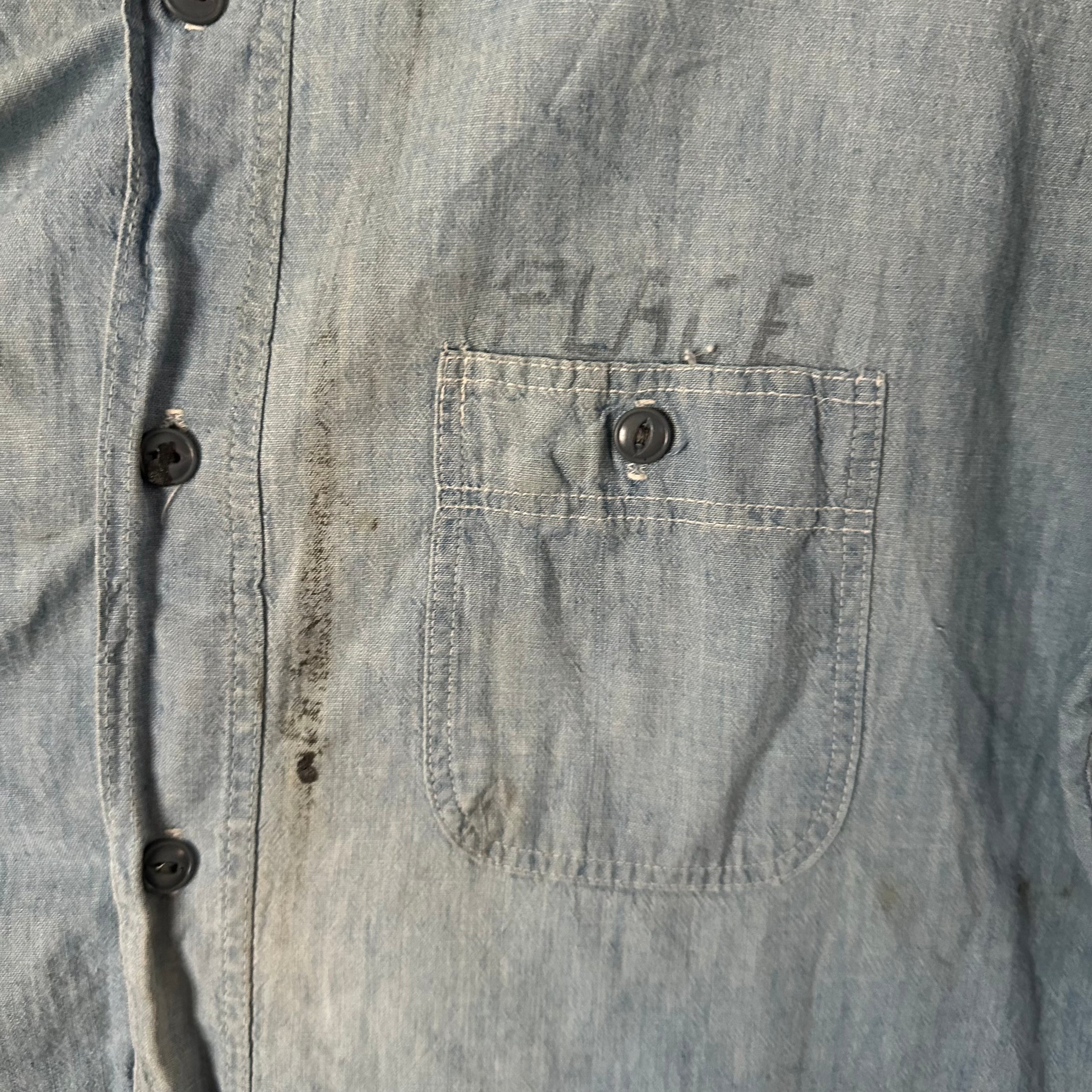 1950’s USN Chambray Shirt Medium