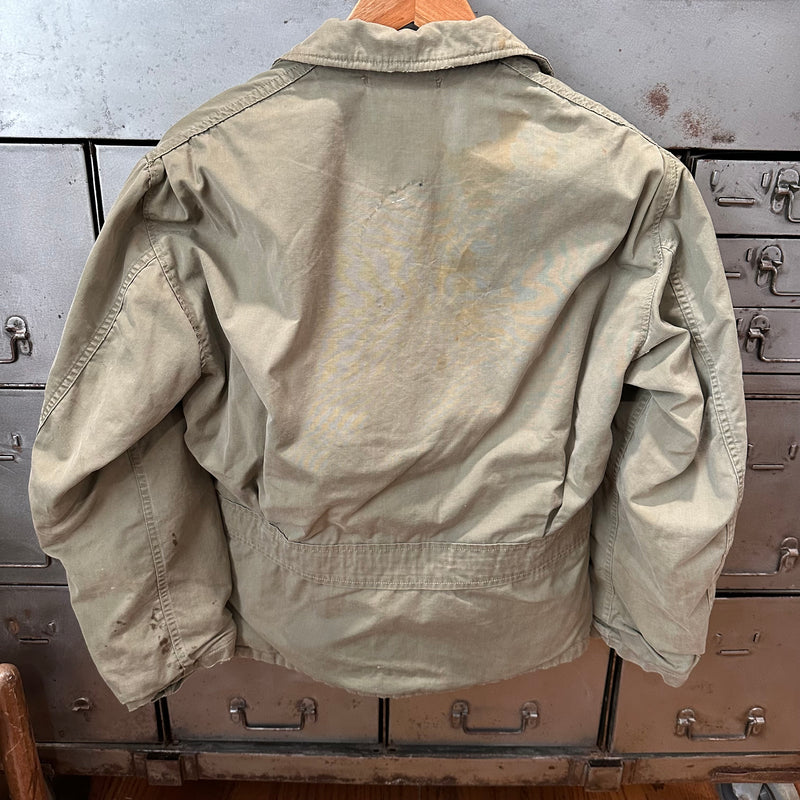 1940’s WWII Patched USN N-4 Deck Jacket  22” Chest