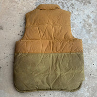 Filson Waxed Canvas Down Cruiser Vest Large