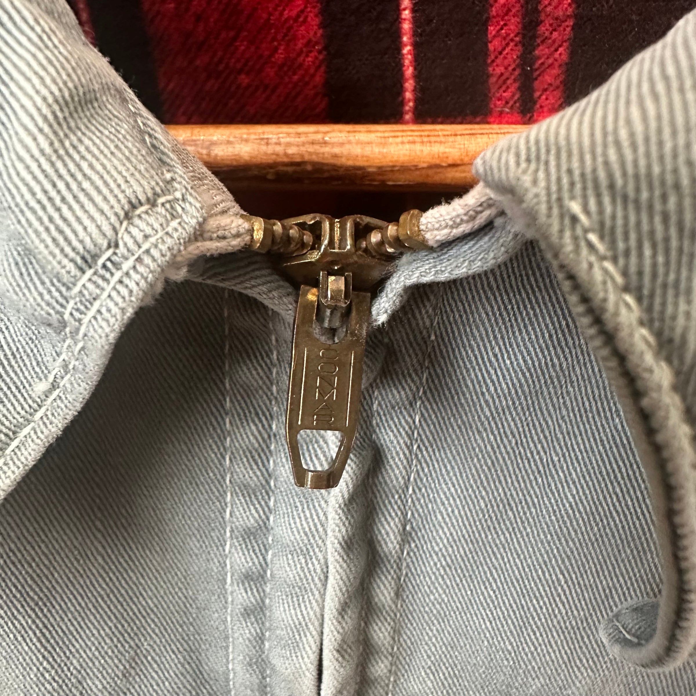 1950’s/60’s Duck Head Plaid Cotton Lined Work Jacket Large