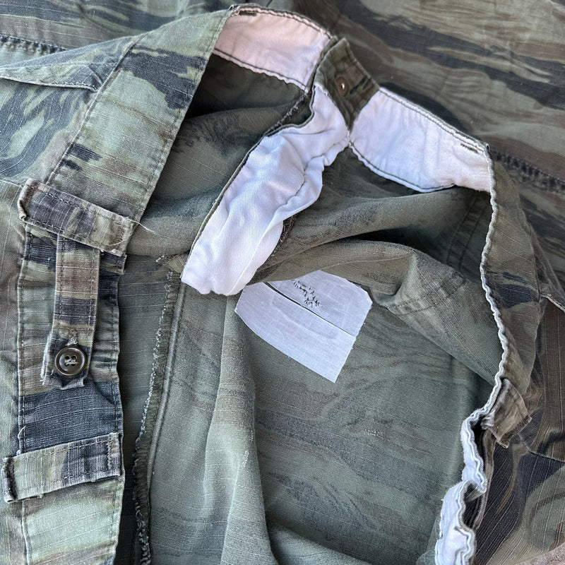 1970’s Civilian Tiger Stripe Camo Fatigue Pants 40” Waist