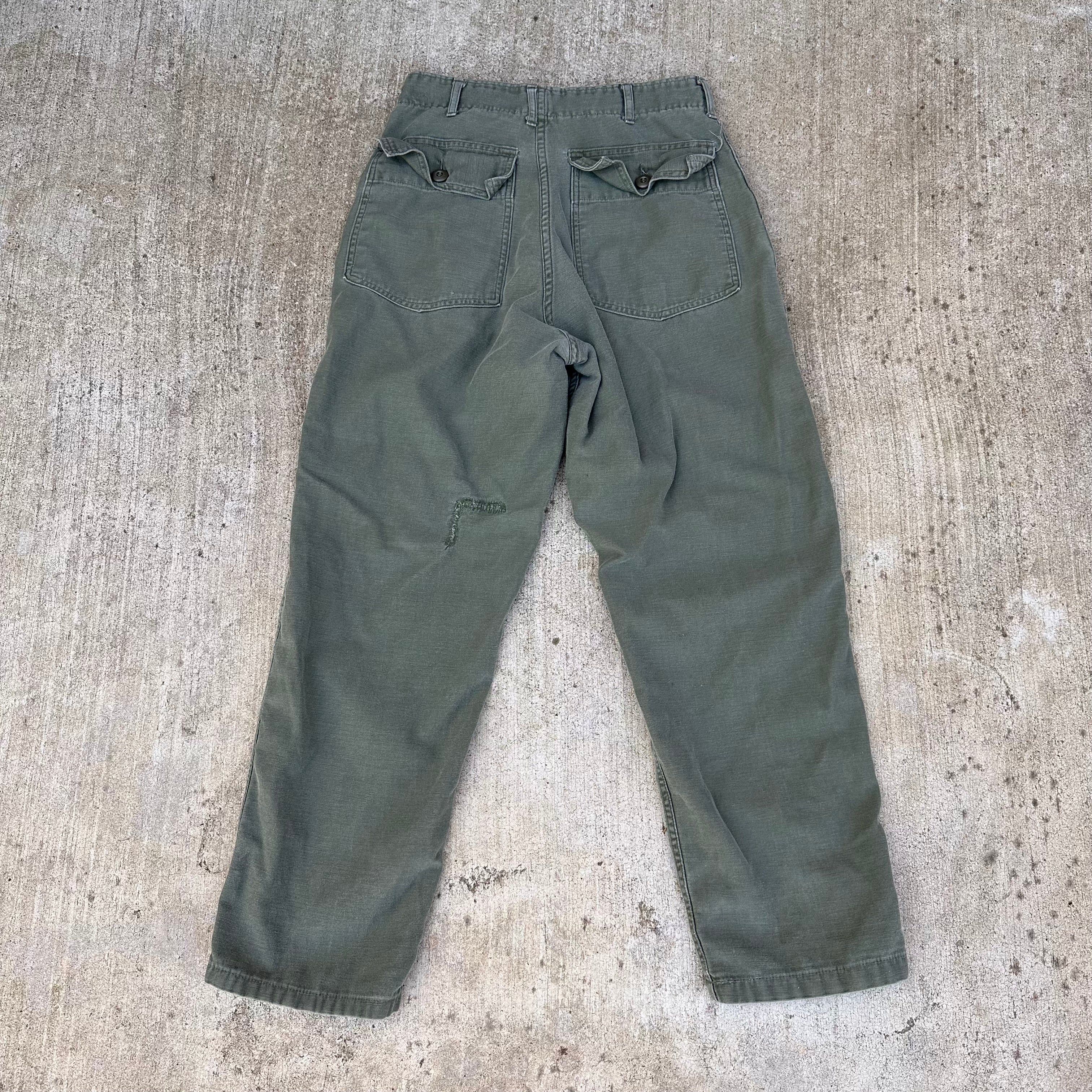 1970's Repaired OG-107 Fatigue Pants 29” x 28” – Little Chum Vintage