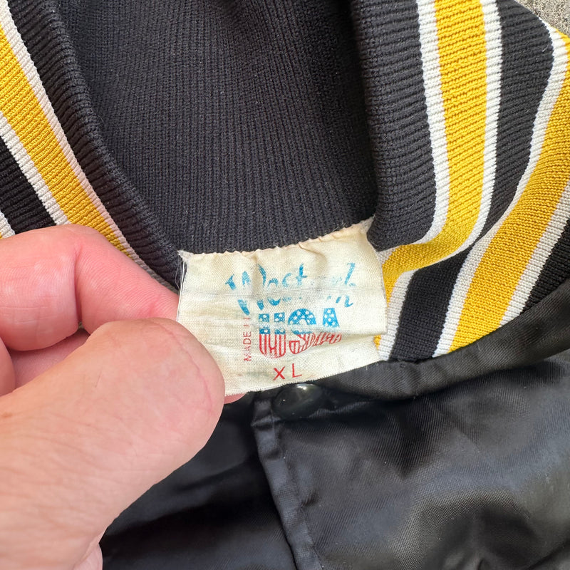 1980’s US Army 35th Engineer Battalion Screamin’ Demons Satin Bomber Jacket XL