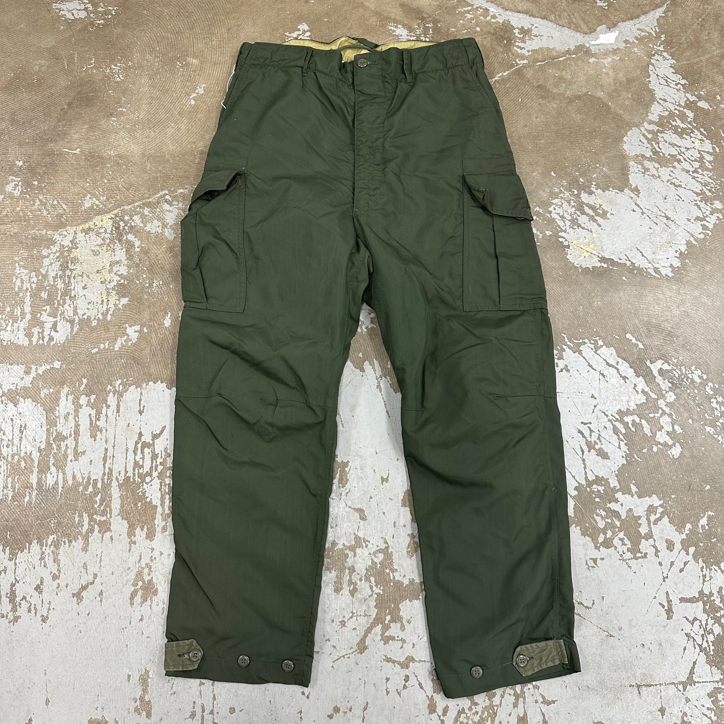 1950’s Canadian Army Experimental X-51 Nylon Trousers Size 8