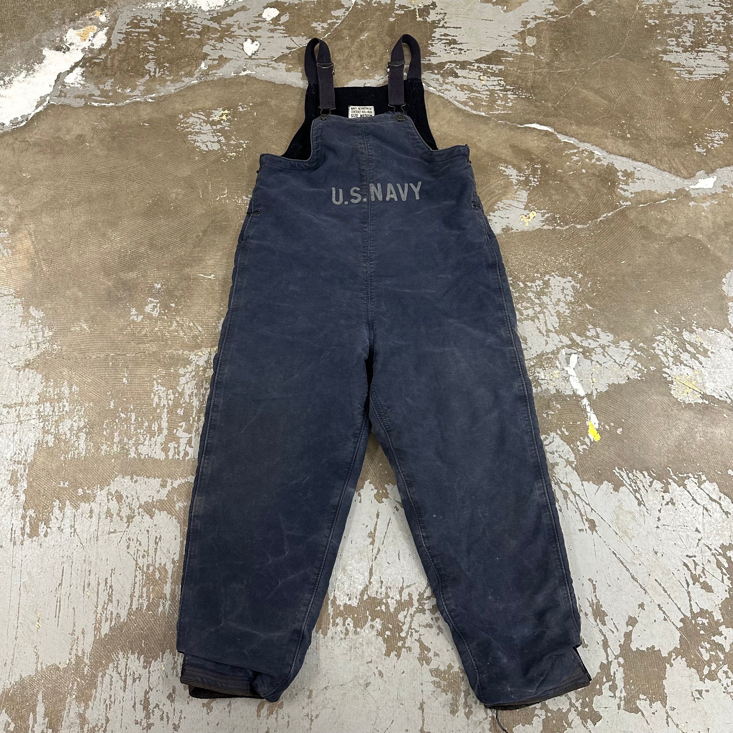 1940’s WWII USN Blue Deck Overalls Size Medium