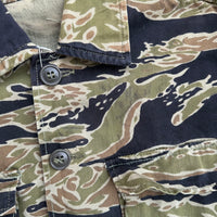 1960’s/70’s Vietnam War Late War Tiger Stripe Camo Shirt Asian Medium