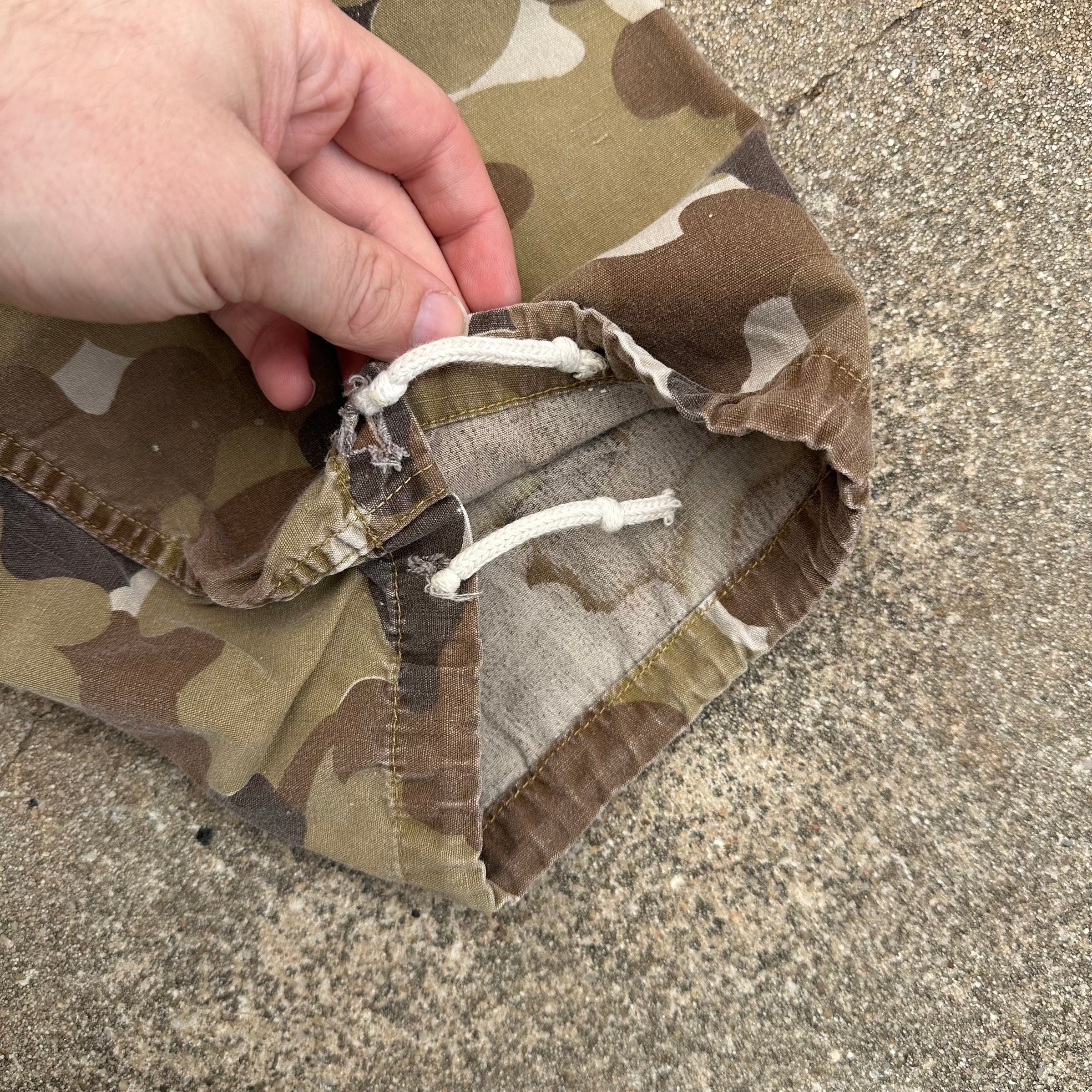 1960’s/70’s Vietnam War ARVN Police Cloud Camo Cotton Shell Pants 28” - 39” Waist