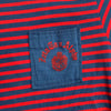 1970’s Striped Flock Print Zeta Tau Alpha Sorority T-Shirt Small