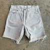 1960’s Levi’s Beige Denim Jean Shorts 31” x 8”