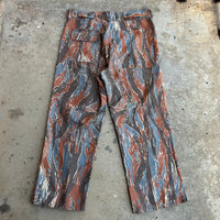 1980’s Flowing Blood Camo Hunting Pants 33” - 36” x 28”