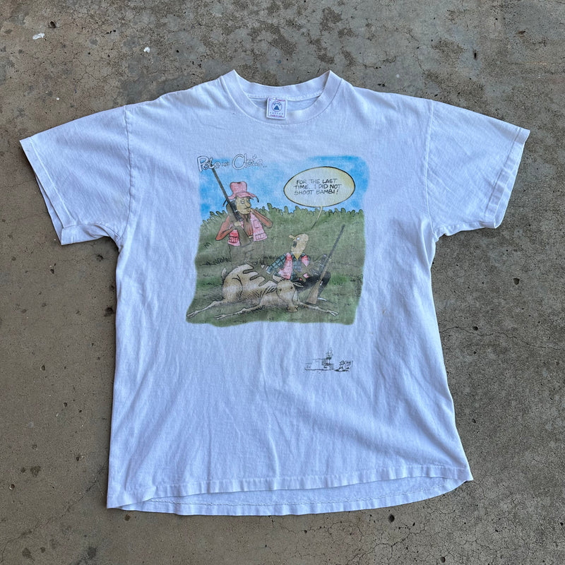 1990’s Bambi Hunting Comic T-Shirt Large