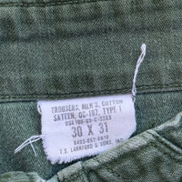 1960's OG-107 Fatigue Pants 29" x 27"