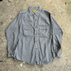 1950’s Red Ram Grey Work Shirt Small