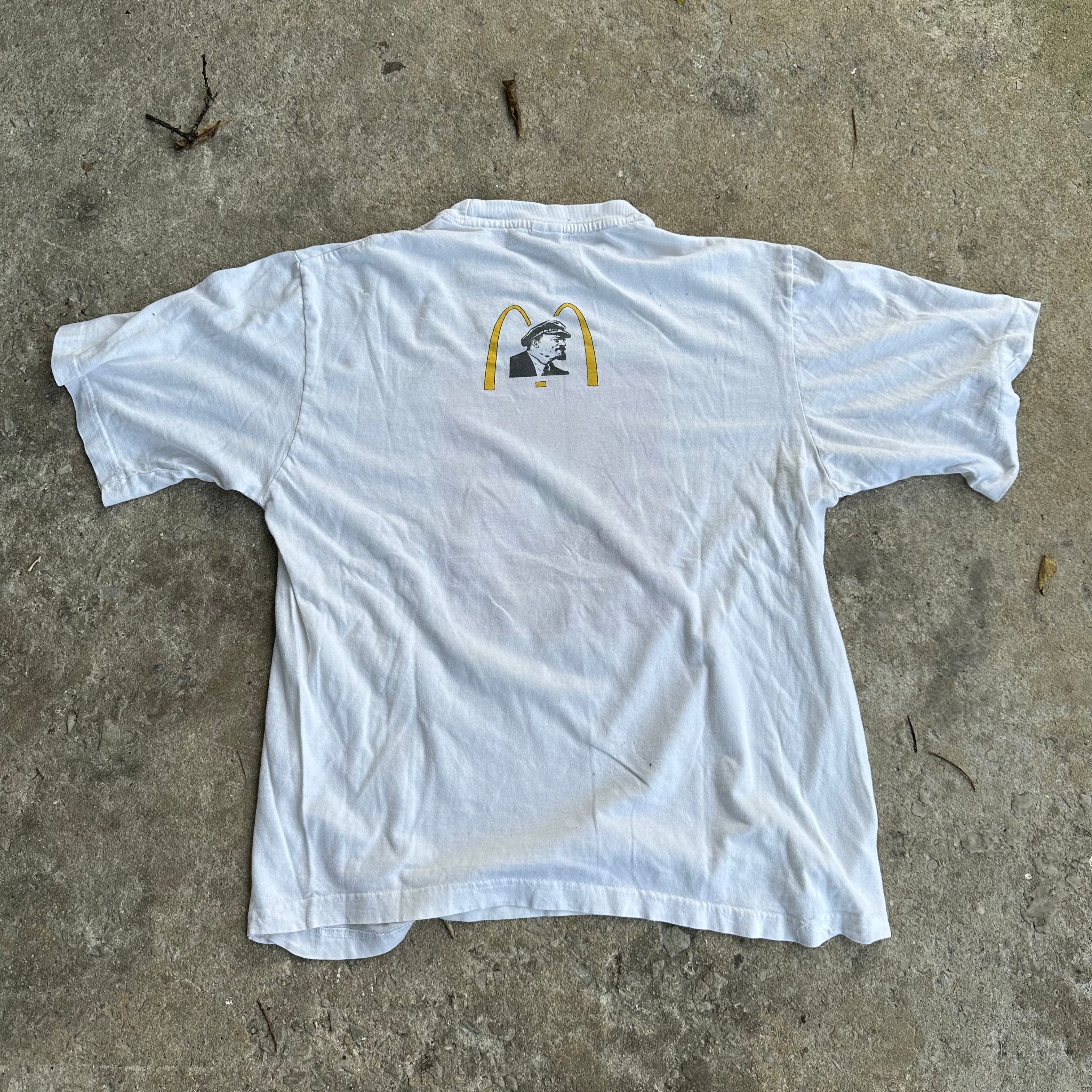 Parody - Vintage Tee Etsy McLenin's McDonalds T-Shirt 90's