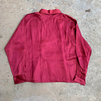 1940's/50’s Asymmetrical Rayon Souvenir Shirt Small