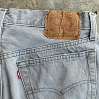 1980’s Levi’s 501 Grey Denim Jean Shorts 30” x 4.5”