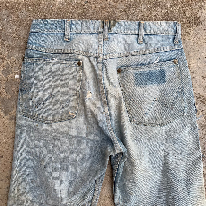 1960’s Thrashed Wrangler Blue Bell Denim Jeans 30” x 30”