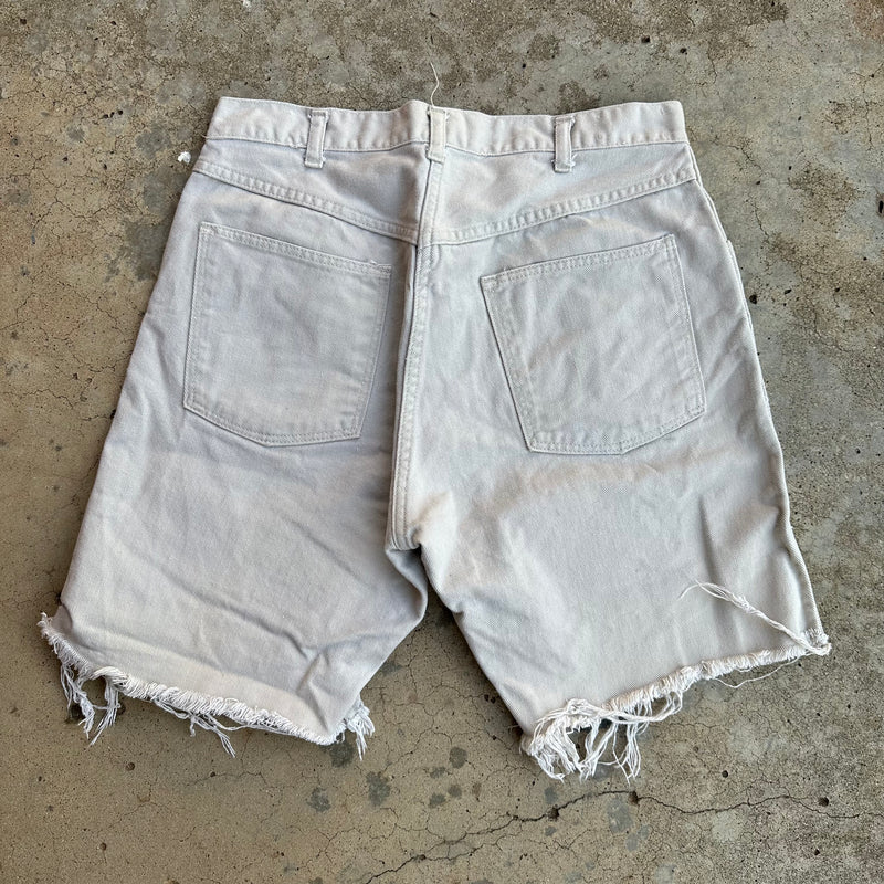 1960’s Levi’s Beige Denim Jean Shorts 31” x 8”