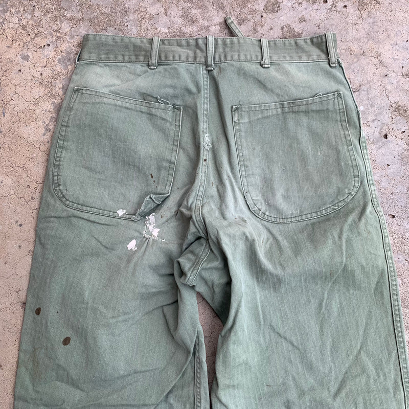 1950’s P-47 HBT Fatigue Pants 32” x 29.5”