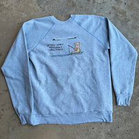 1990’s Homemade “If Today were a fish I would throw it back” Sweatshirt Large