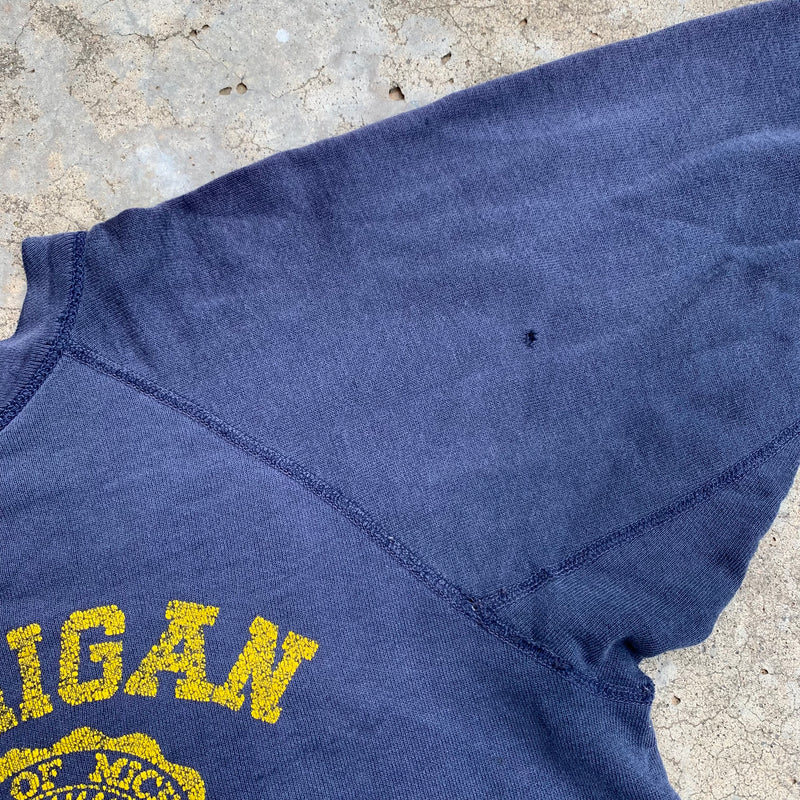 1960’s Thrashed Michigan Crewneck Sweatshirt Small