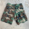 1990’s Birdhouse Ripstop Woodland Camo Shorts 34” x 9”