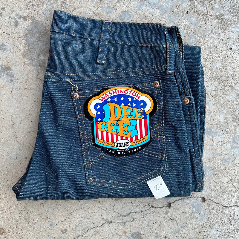 1970’s Deadstock Washington Dee Cee Western Jeans 31” x 29”