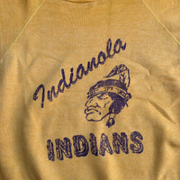 1960’s Indianola Indians Yellow Raglan Sweatshirt